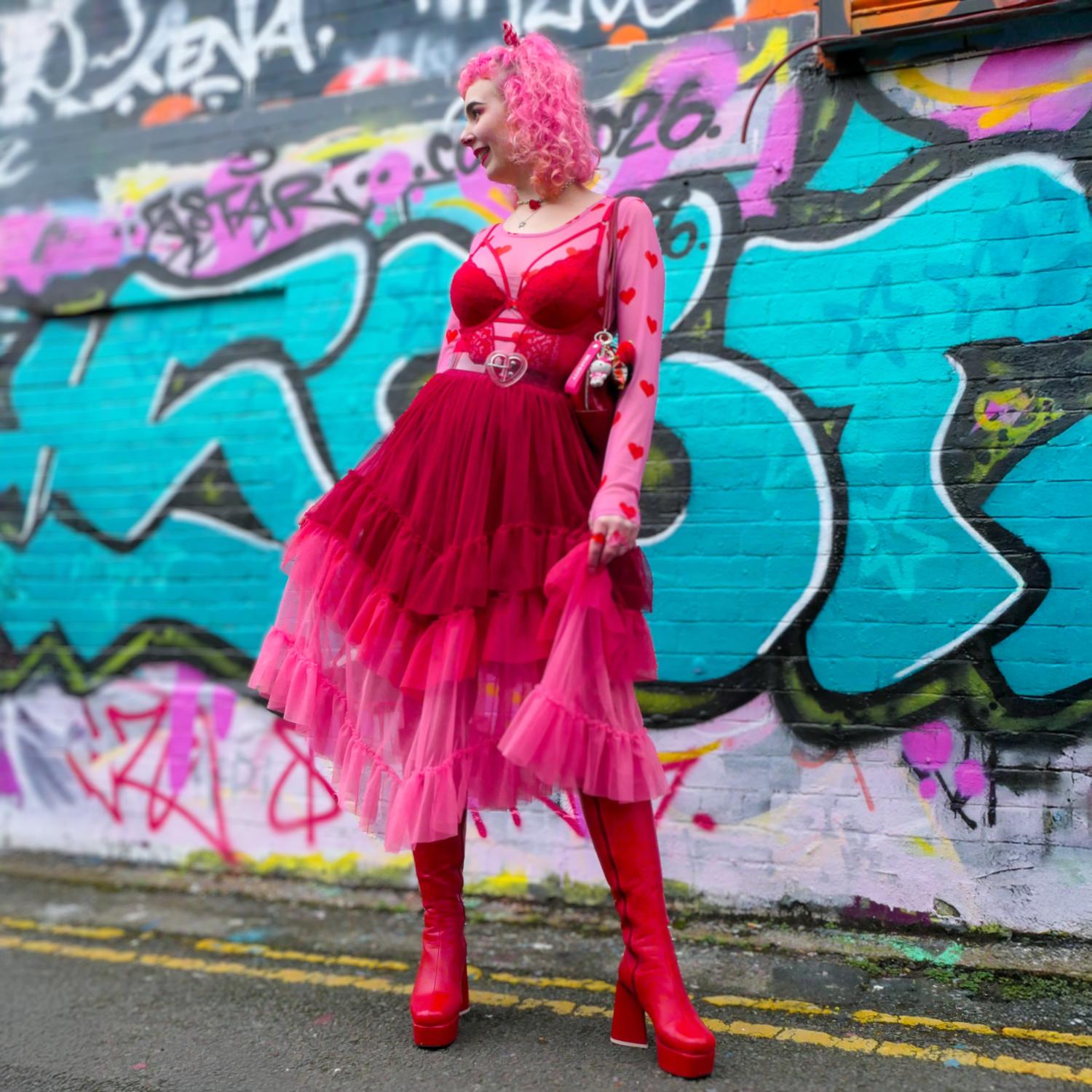 Mesh Maxi Skirt - Pirouette Ombre