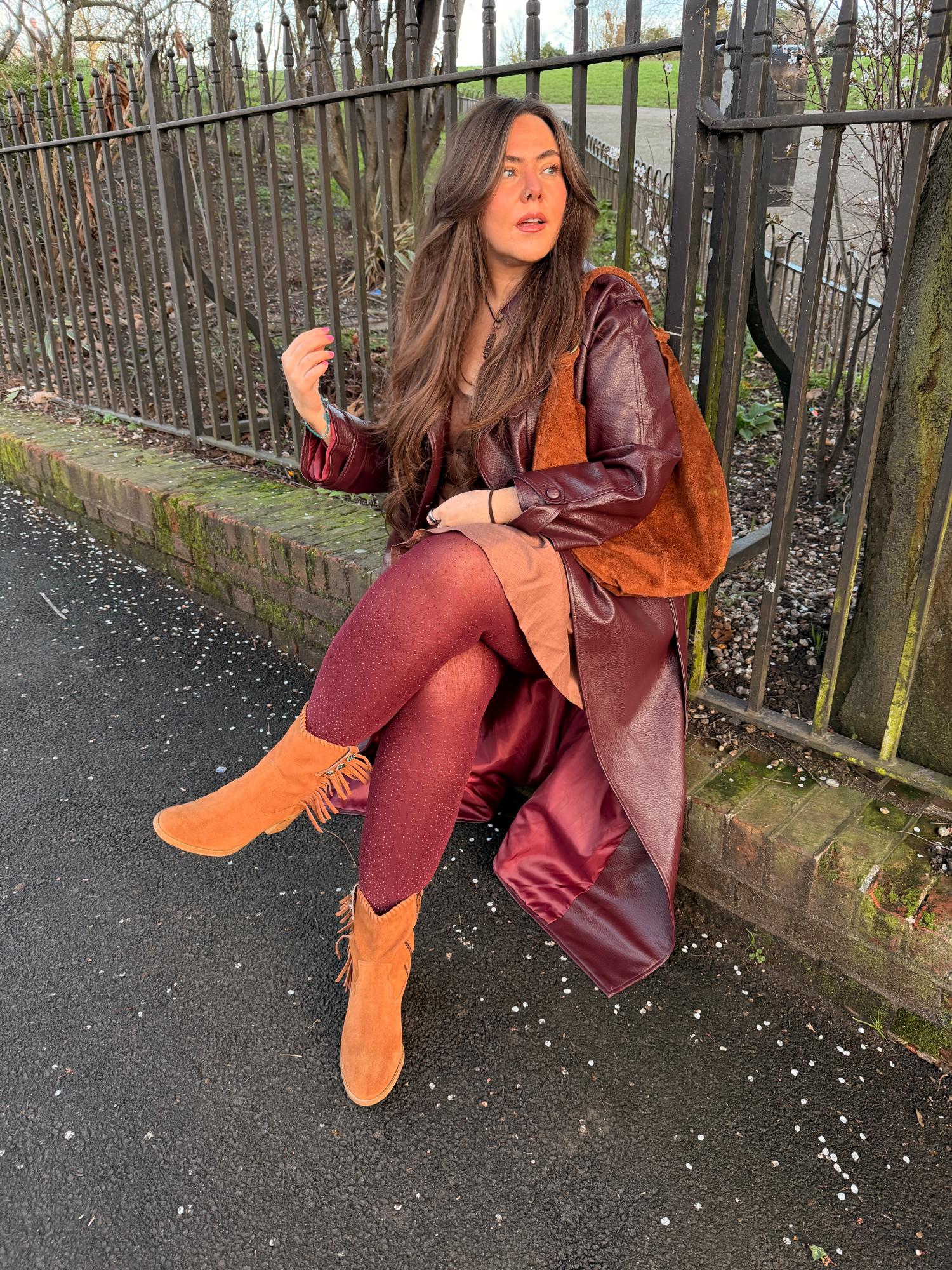 80 Denier Opaque Tights - Gold Glitter