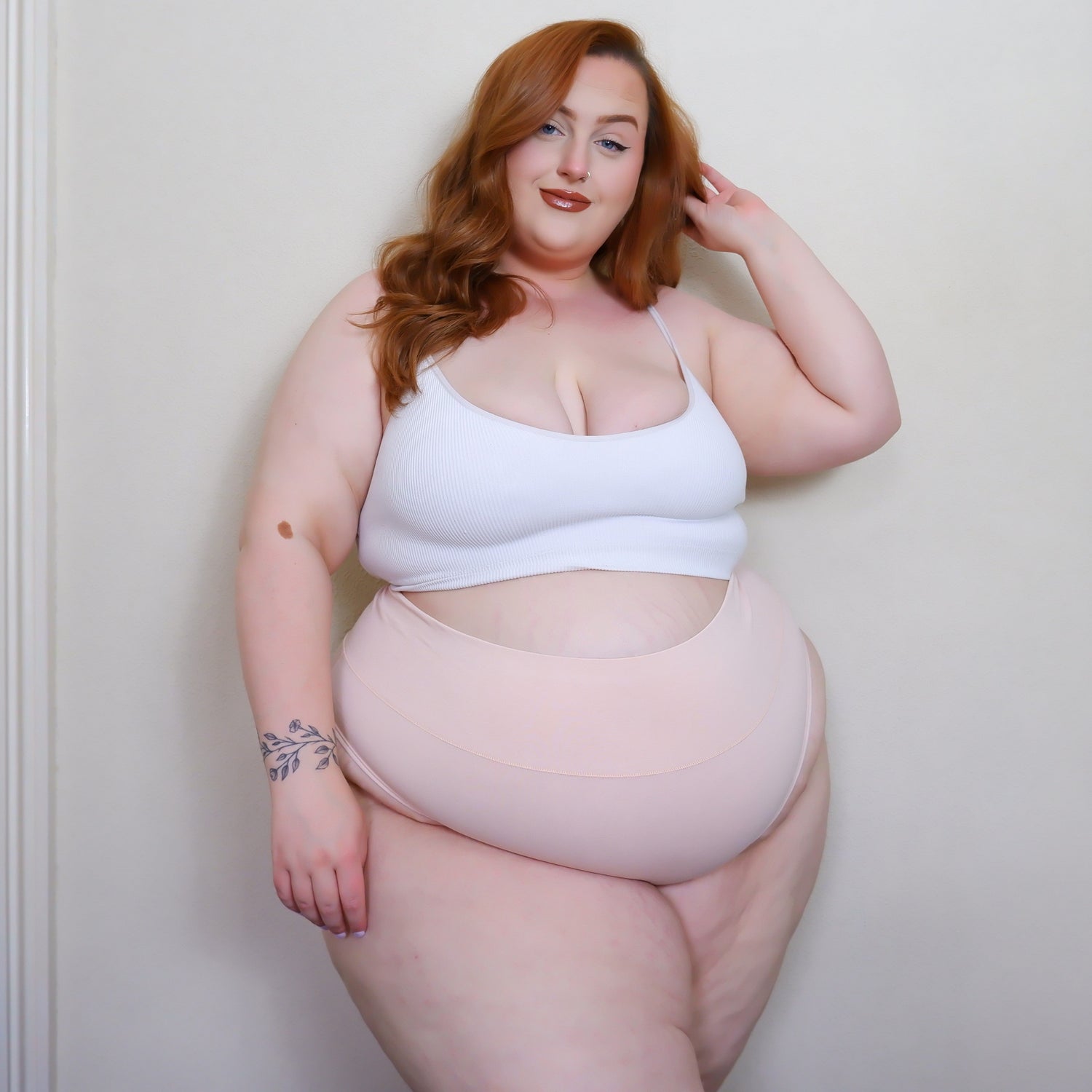 Braguitas altas de algodón orgánico - Rosa ballet