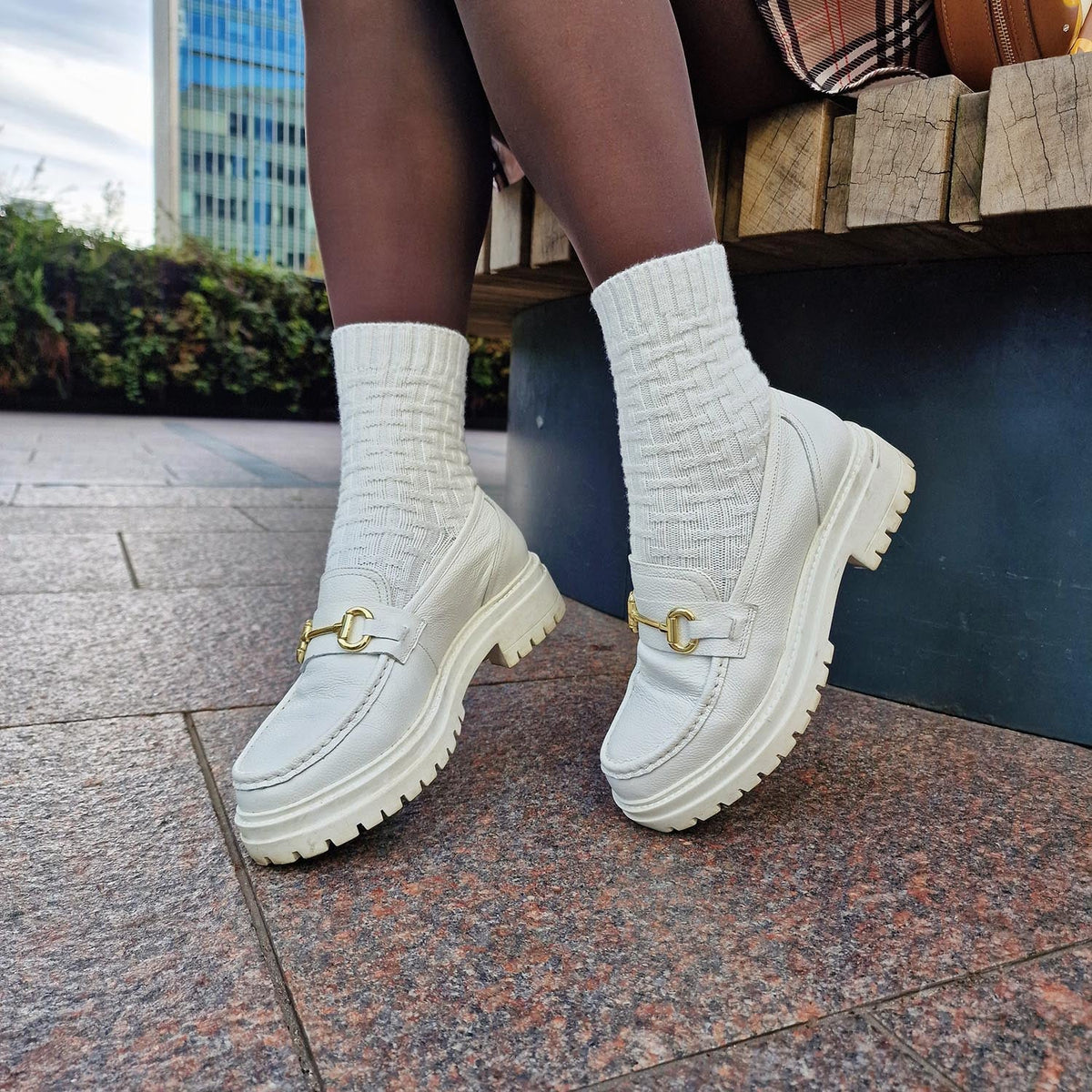Everyday Crew Socks - White