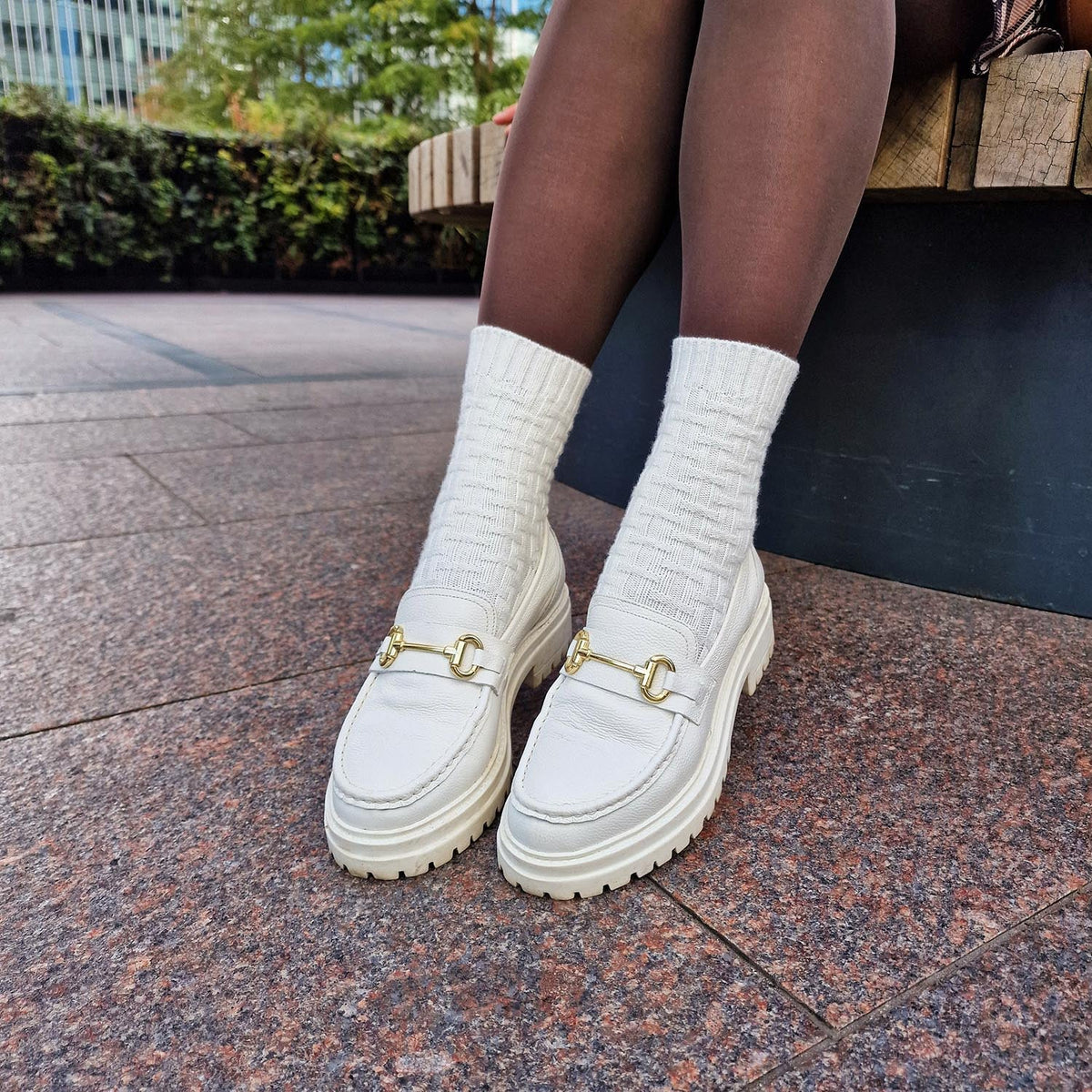 Everyday Crew Socks - White