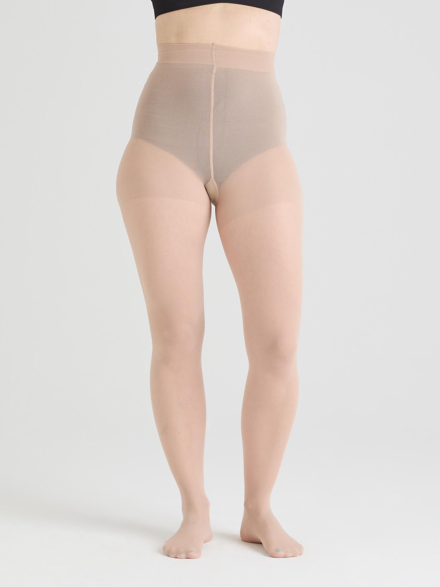 Collants transparents 30 deniers - Vanille guimauve