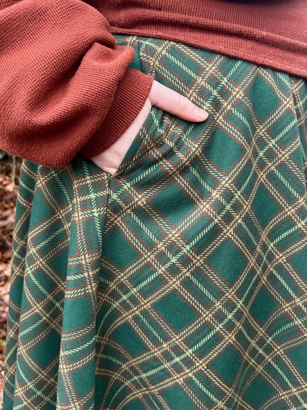 Plaid Flare Skirt - Glenfern