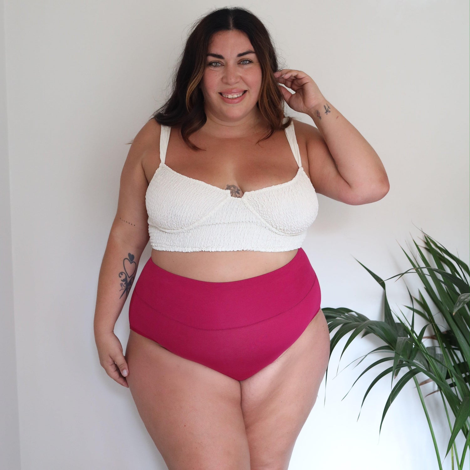 Culotte longue en coton bio - Tarte aux framboises