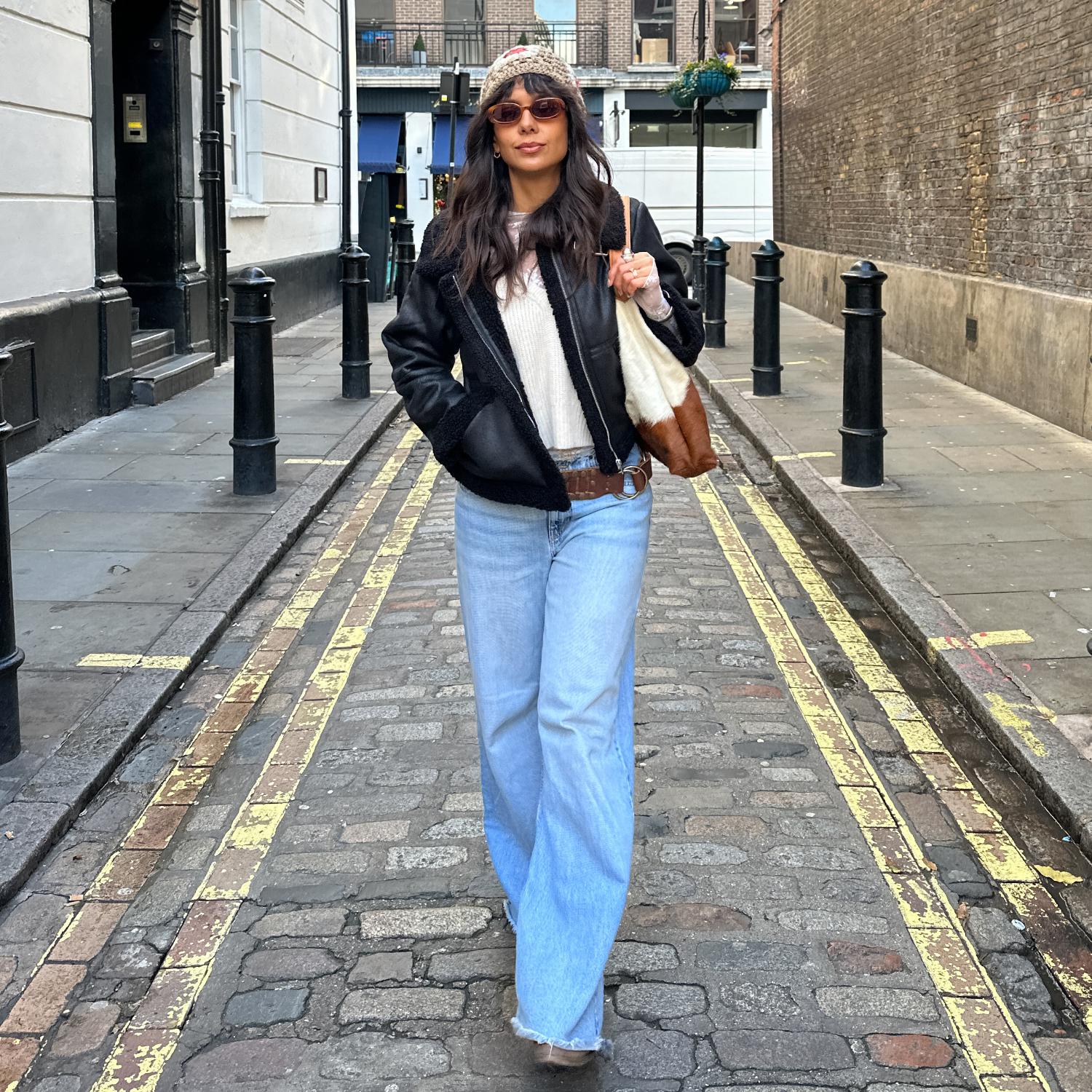 Bessie Aviator Jacket - Black