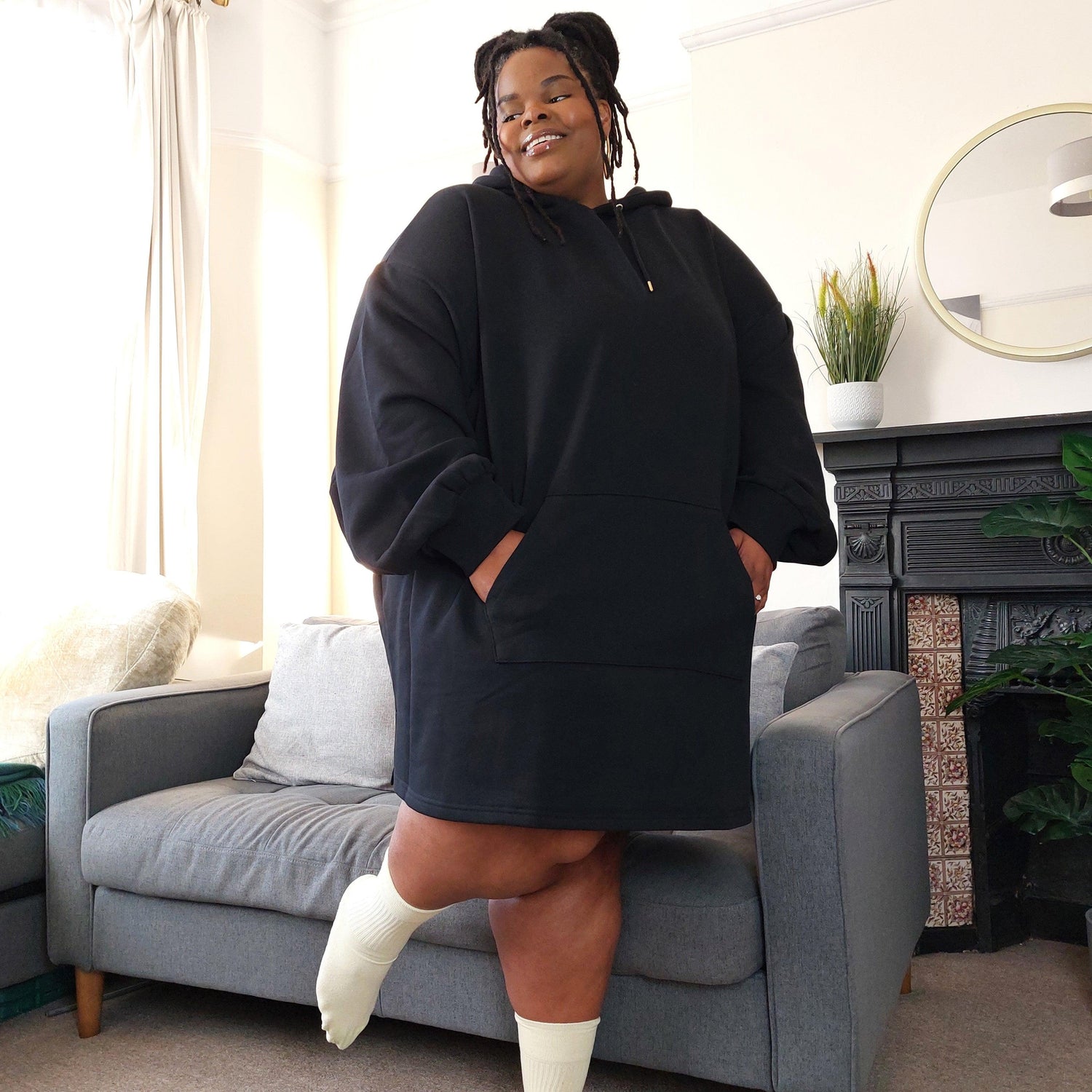 Longline Hoodie - Black - Snag