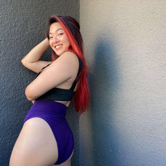 Super High Leg Knickers - Suffragette Purple - Snag