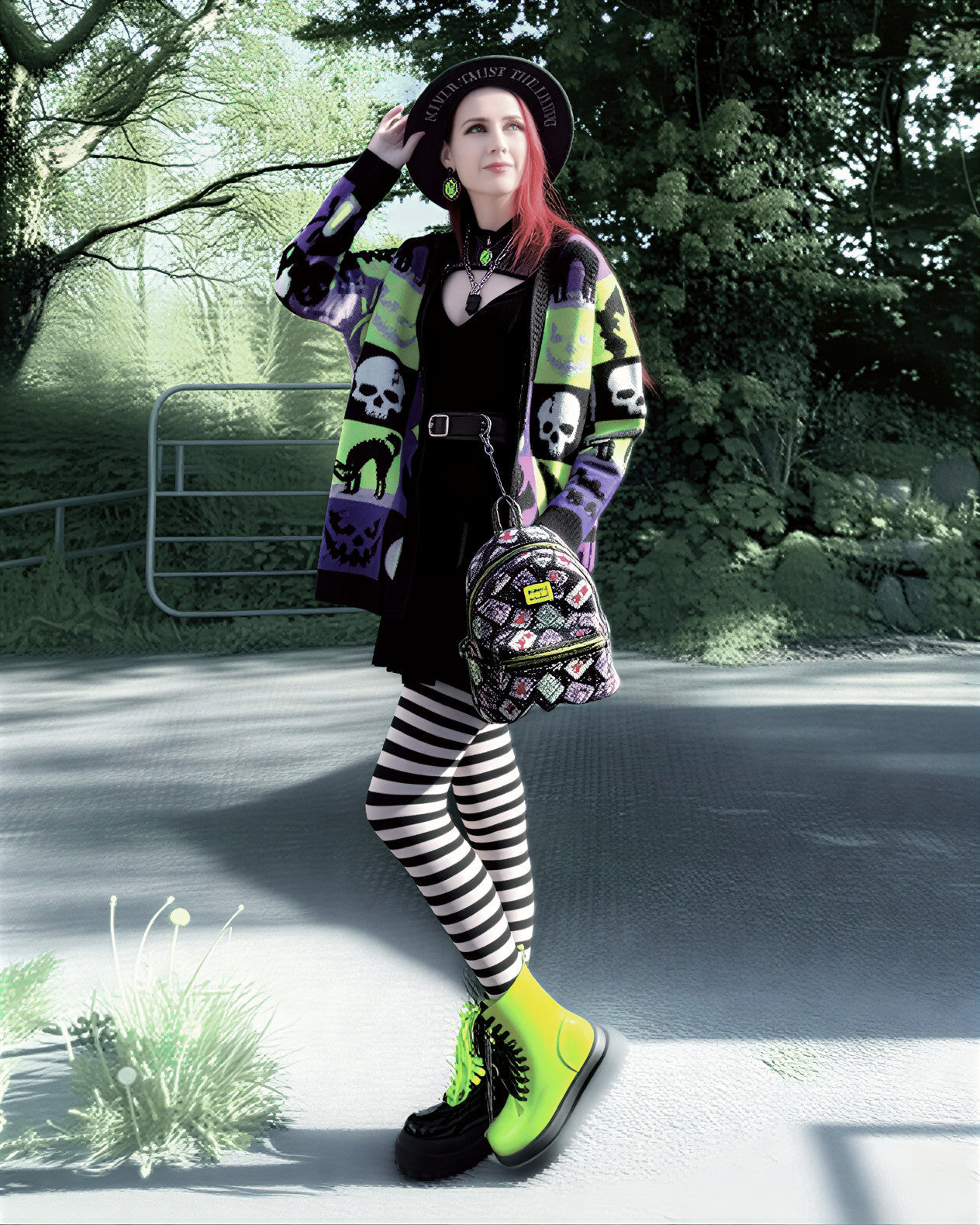 Medias de rayas - Bruja