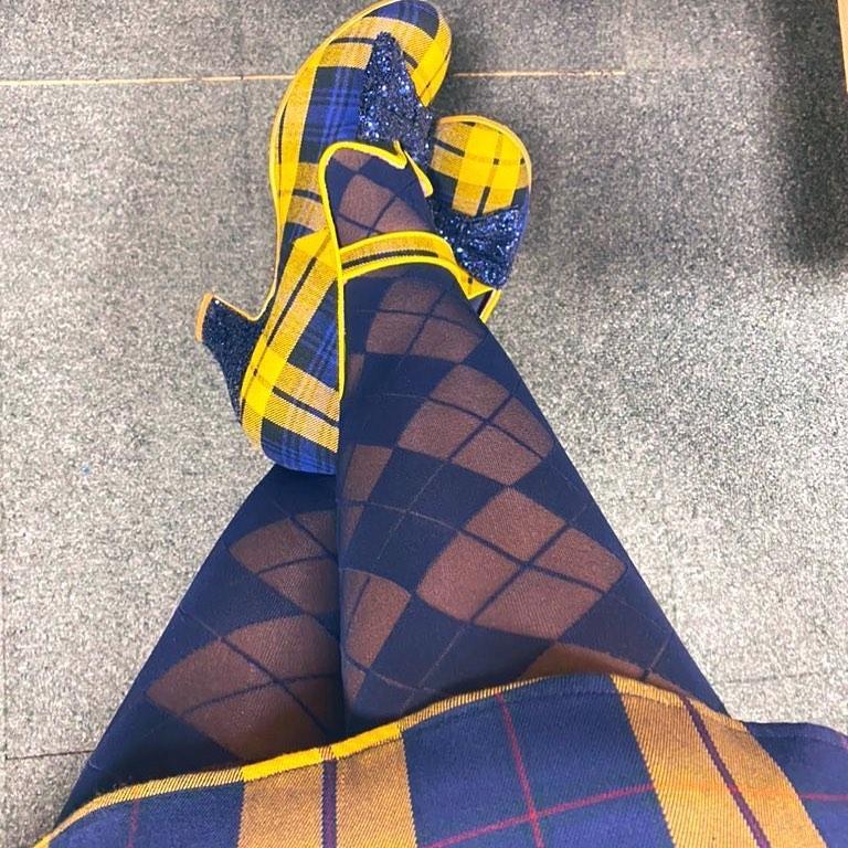 Diamond Tights - Navy