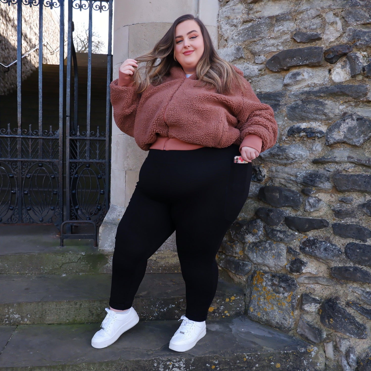 Leggings longs anti-squats (V2) - 3 paires en noir