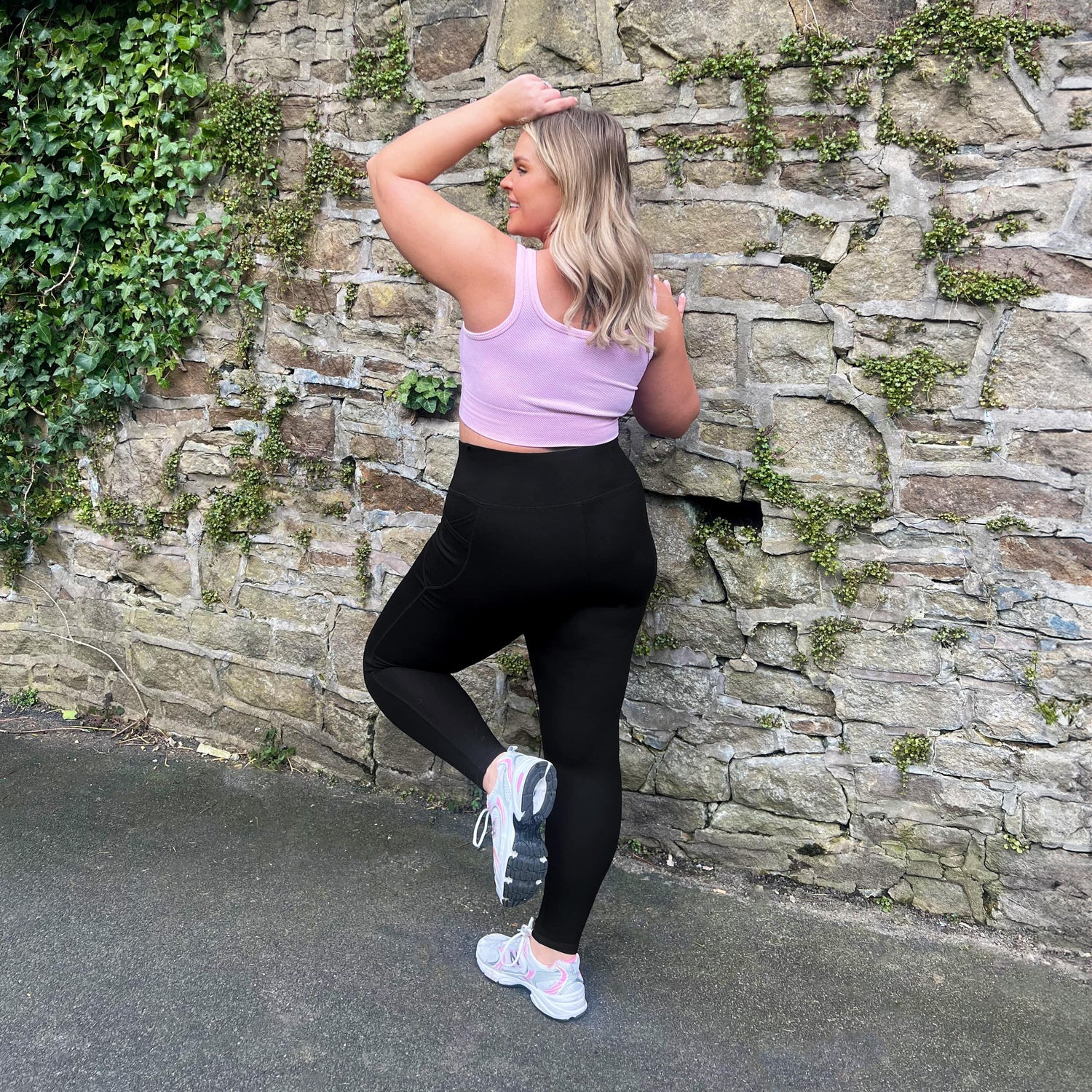 Leggings longs anti-squats (V2) - 3 paires en noir