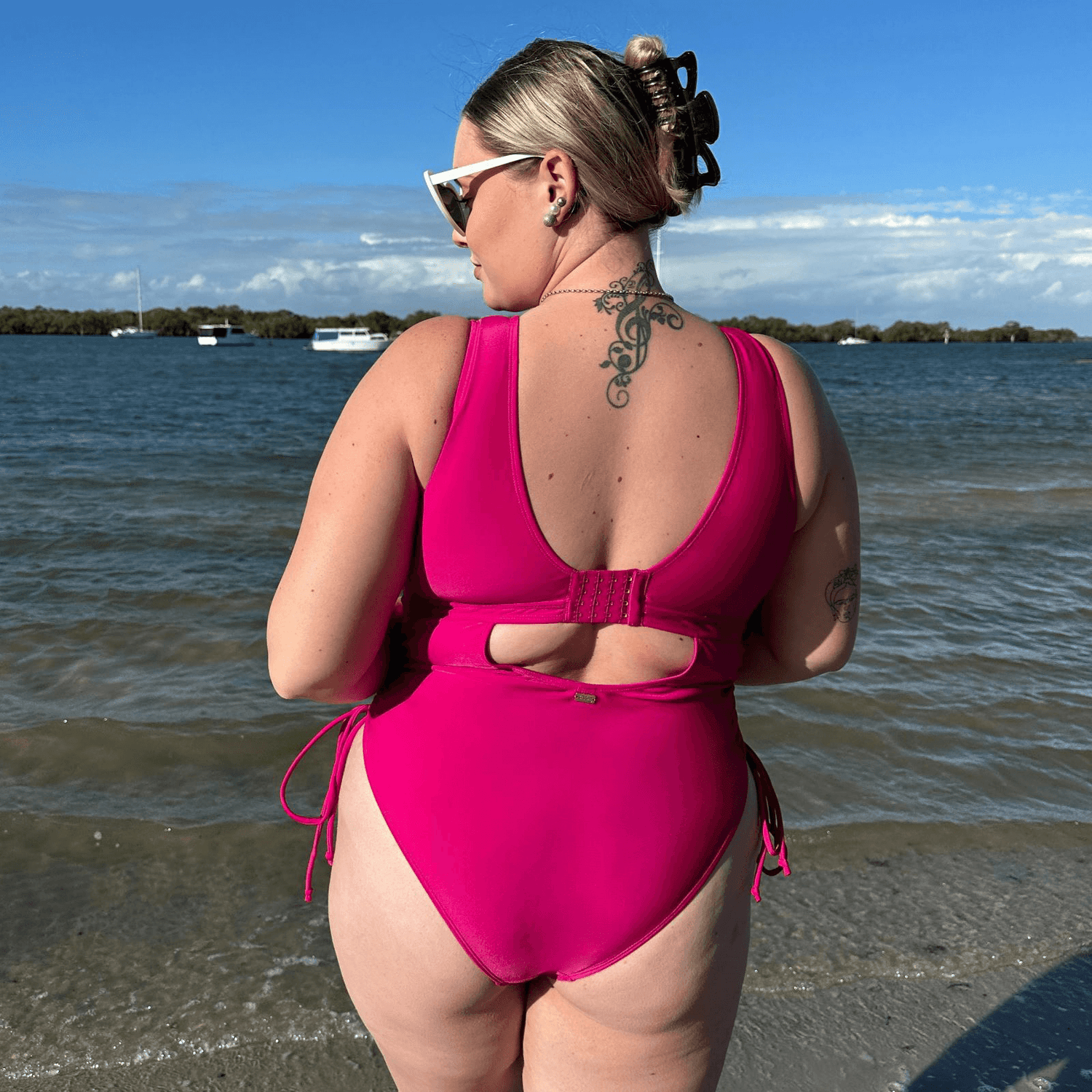 I'll fly with you Swimsuit - Hot Pink