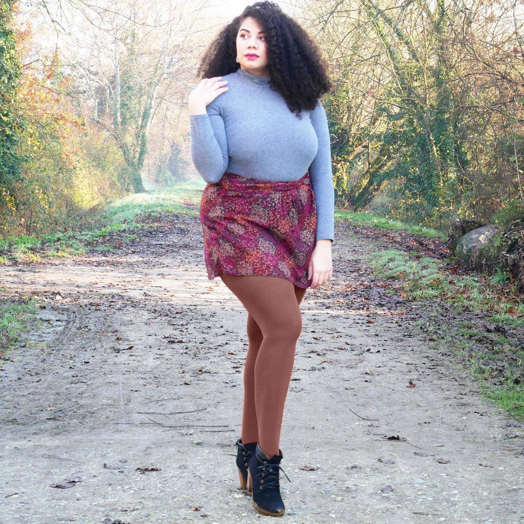 LE Tights - 120 Denier Tights - Root Beer