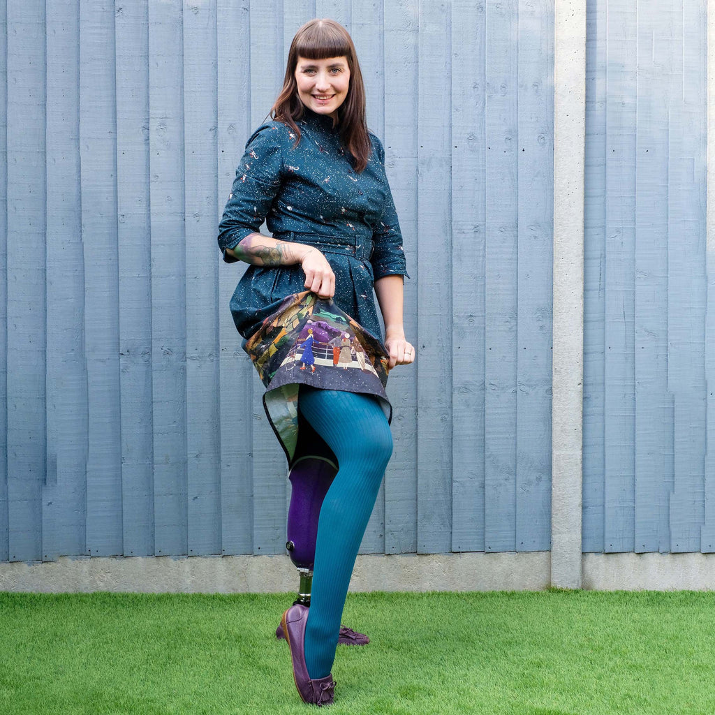LE Tights - Ribbed Tights - Blueberry Muffin