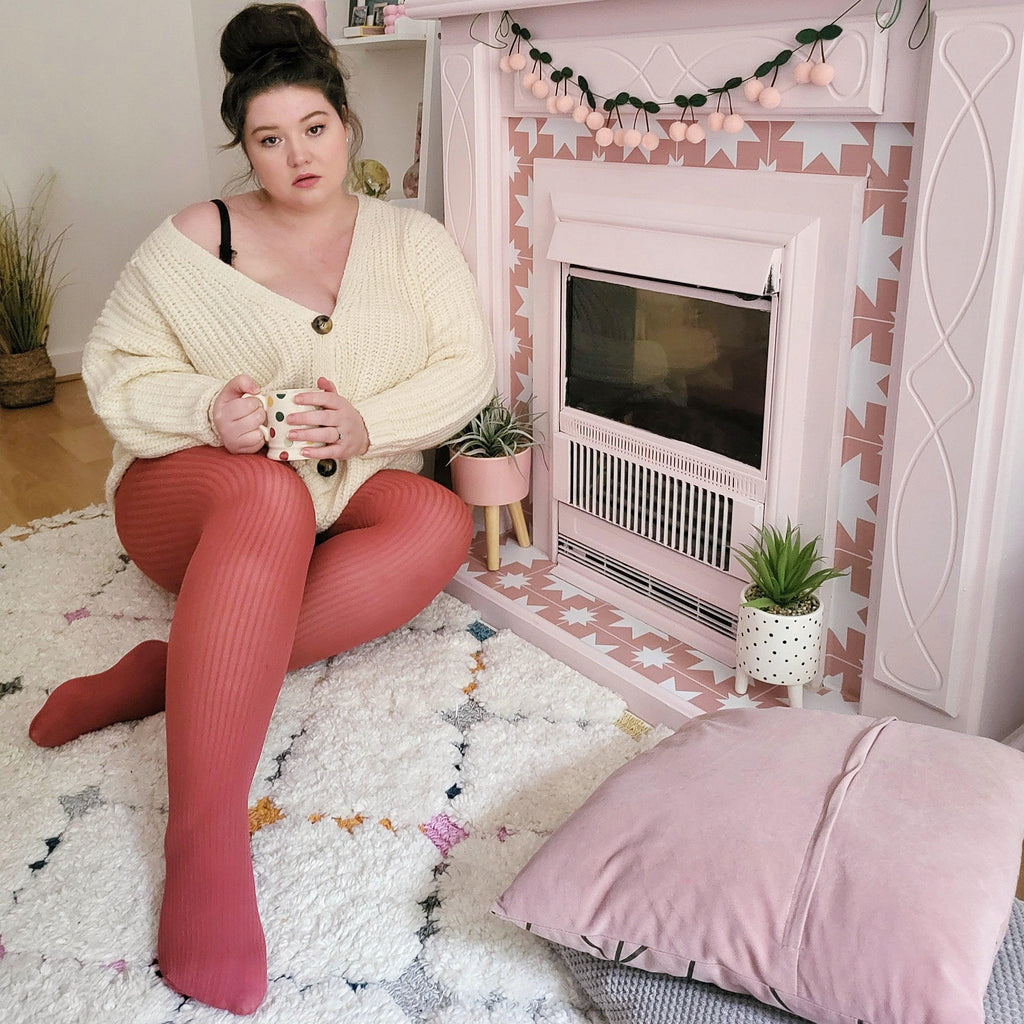LE Tights - Ribbed Tights - Hot Toddy