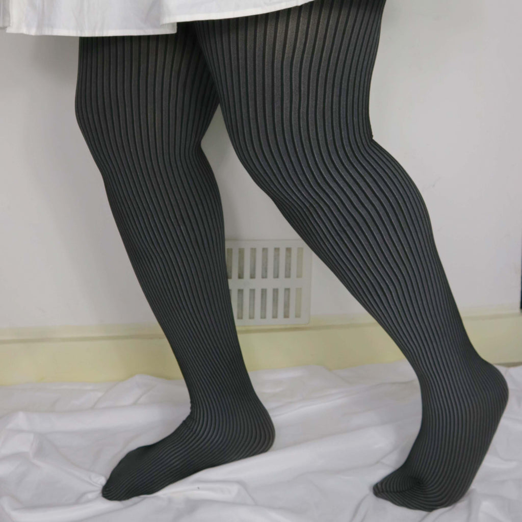 LE Tights - Ribbed Tights - Stormy