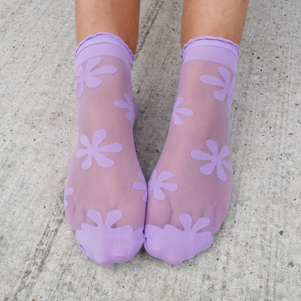 Socks - Ankle Sock Pop - Cassis De Violet