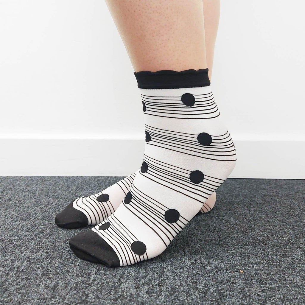 Socks - Ankle Sock Wafer - Black